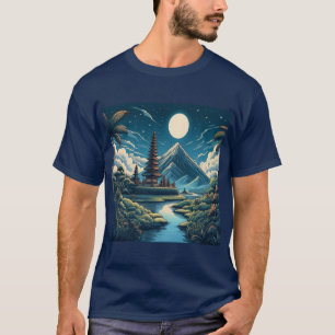 Río que refleja el cielo - Camiseta de arte natura