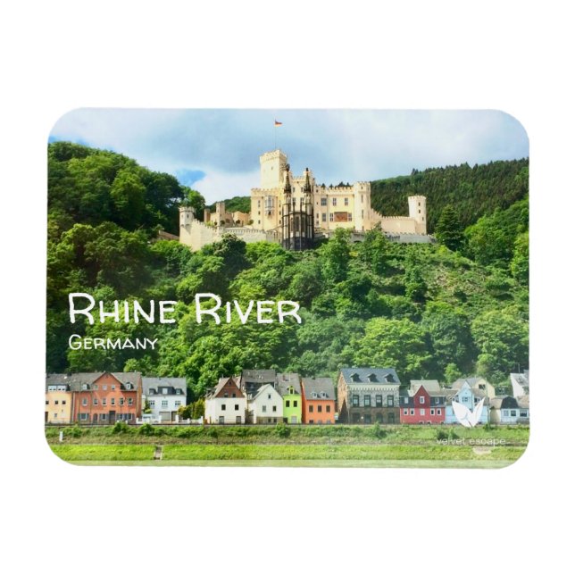 Río Rin - imán de nevera por Velvet Escape (Horizontal)