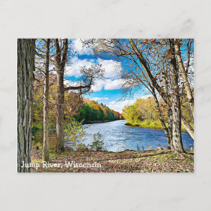 Río Salto, Postal de la Vista Escénica de Wisconsi