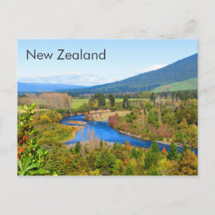 Río Tongariro, postal de Nueva Zelanda