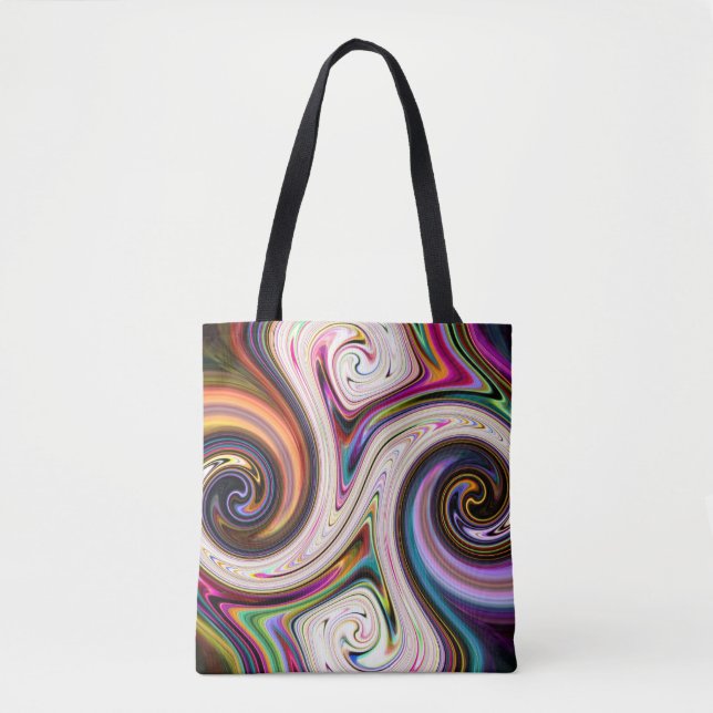 Ríos cósmicos 5 Bolsa De Tote De Swirls (Anverso)