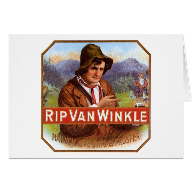 Rip Van Winkle Cigar Label (Anverso (Horizontal))