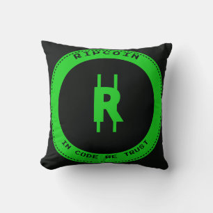 RipCoin - En el Código Confiamos Almohada Decorati