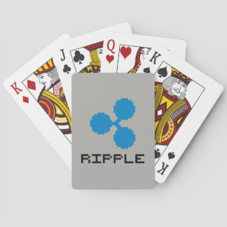 Ripple XRP logotipo de 8 bits | Cartas de juego