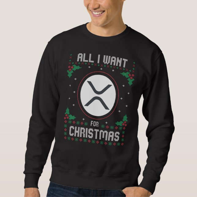 Ripple Xrp Navidades Crypto Sweater Todo Lo Que Qu (Anverso)