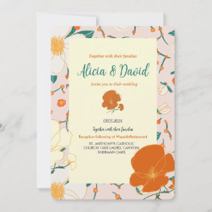 Riqueza de la invitación de primavera vintage