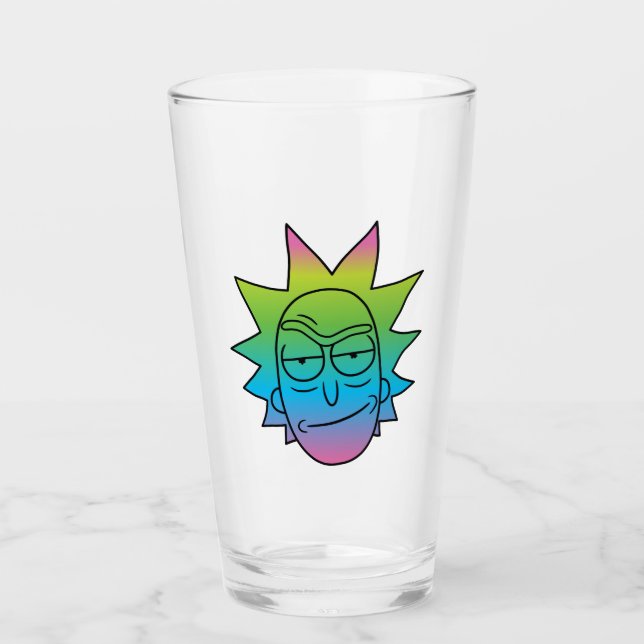 RIQUEZA Y MORTY™| Patrón Rainbow Rick Head (Anverso)