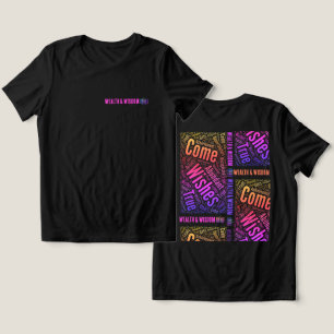 Riqueza y sabiduría de las camisetas
