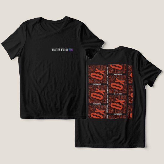 Riqueza y sabiduría de las camisetas (Diseño Anverso y Reverso)