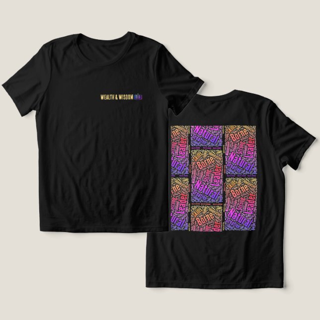 Riqueza y sabiduría de las camisetas (Diseño Anverso y Reverso)