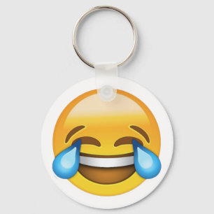 Risa hacia fuera de llavero ruidoso de la emoji