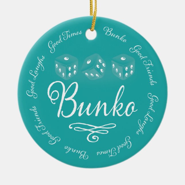 Risas del ornamento del Bunko buenas (Frente)