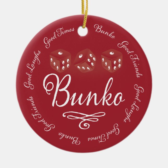 Risas del ornamento del Bunko buenas (Frente)