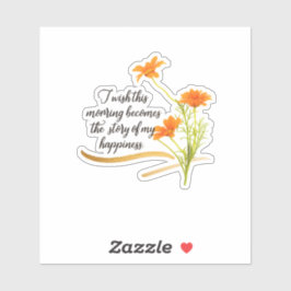 Rise and Shine Beyond Limits Floral Pegatina Sheet