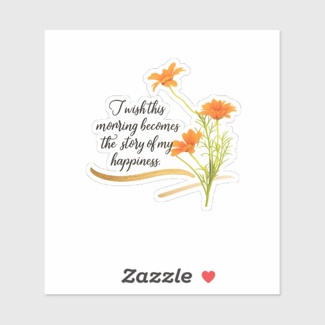 Rise and Shine Beyond Limits Floral Pegatina Sheet (Hoja)