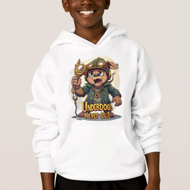 Rise of the Underdog Boys Hoodie – Motivational (Anverso)
