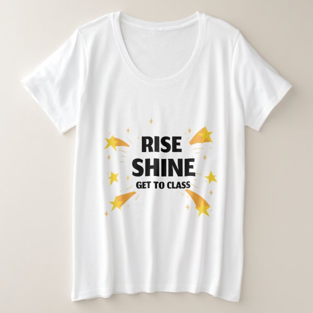 Rise Shine Llega A La Escuela De Enseñanza (Anverso del diseño)