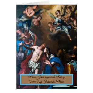 Risen Jesus le aparece a María