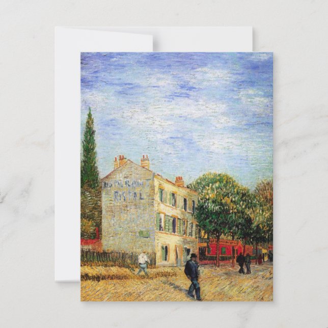 Rispal Restaurant en Asnieres por Vincent van Gogh (Anverso)