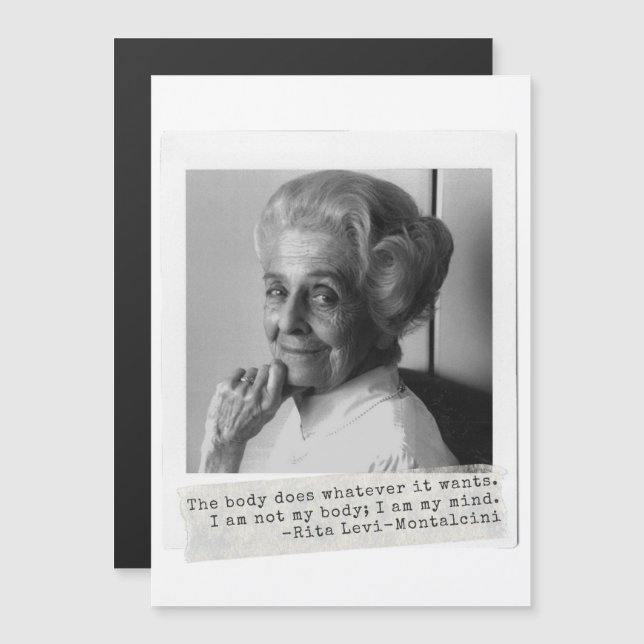 Rita Levi-Montalcini cita a las mujeres en la cien (Anverso/Reverso)