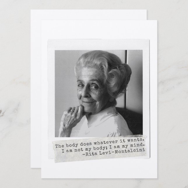 Rita Levi-Montalcini cita a las mujeres en la cien (Anverso / Reverso)