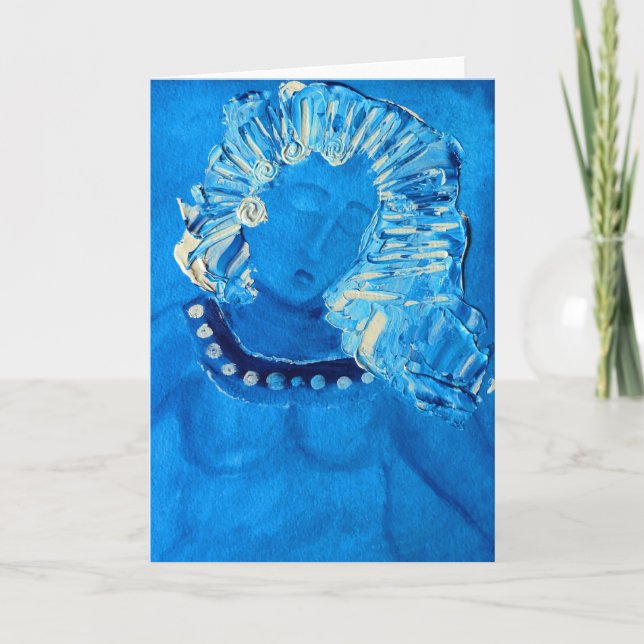 ritmo de la tarjeta azul de saludo (Anverso)