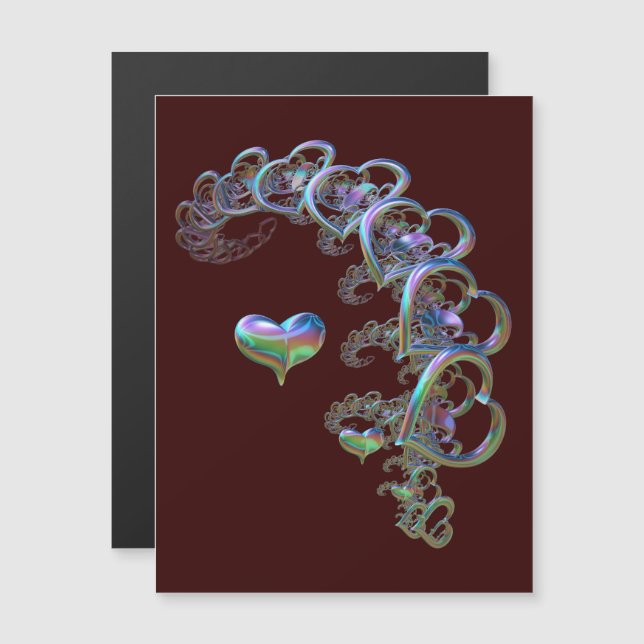 Ritmo de la tarjeta magnética del corazón (Anverso/Reverso)