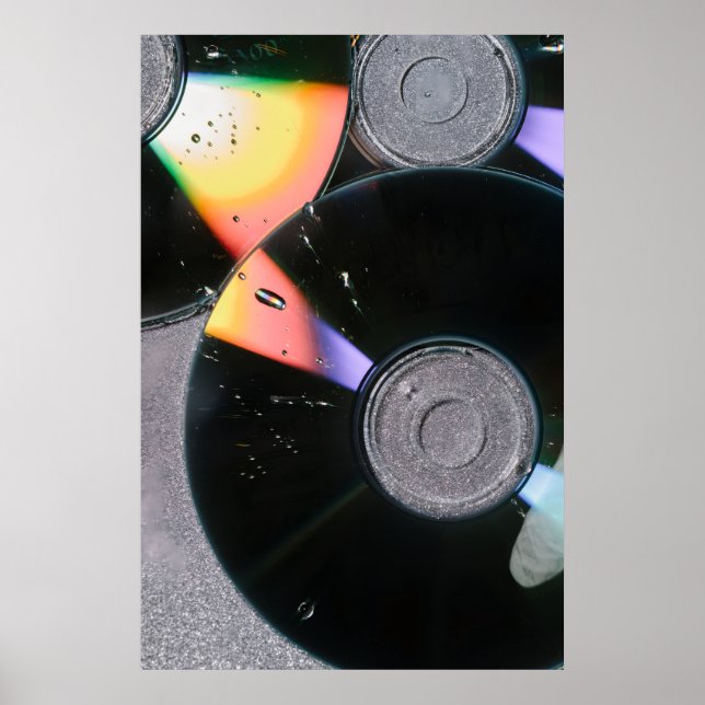 Ritmo de Prisma: CD Retro Y2K y Arte de Luz Irides (Frente)