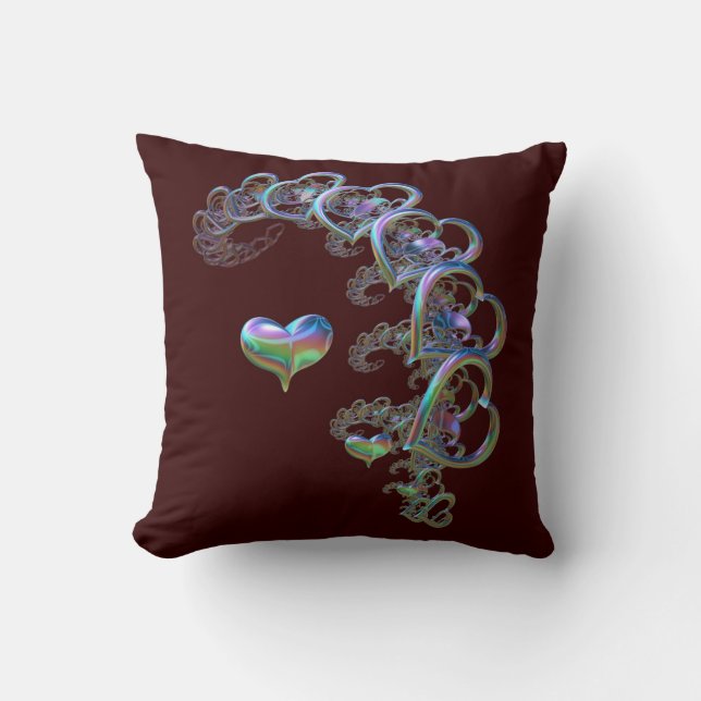 Ritmo del Cojín decorativo del corazón (Anverso)