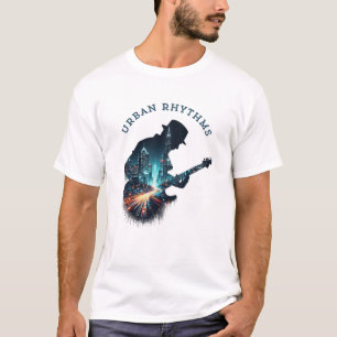 "Ritmos urbanos - Camiseta musical de guitarra en 