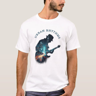 "Ritmos urbanos - Camiseta musical de guitarra en 