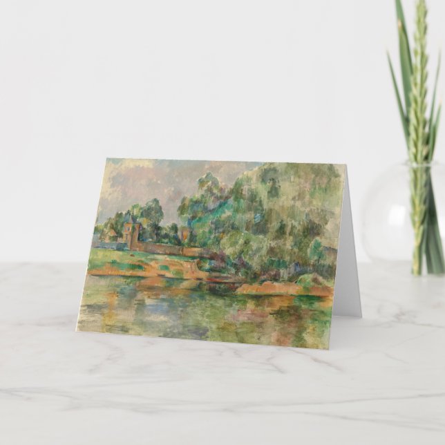 Riverbank por la tarjeta de felicitación en blanco (Anverso)