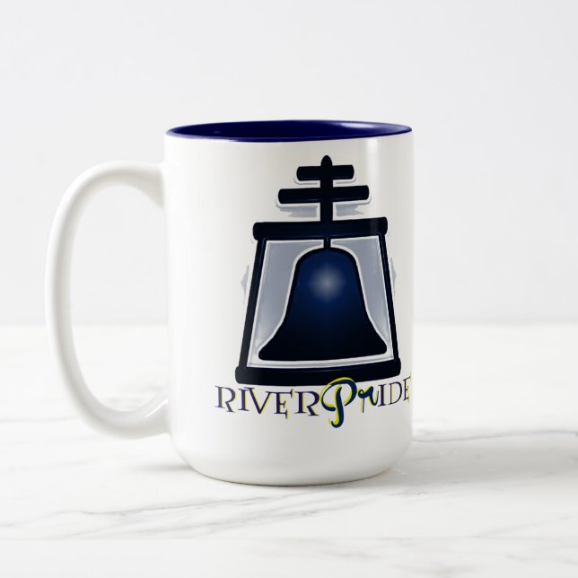 RiverPride - taza de café dos entonada (15 onzas) (Izquierda)