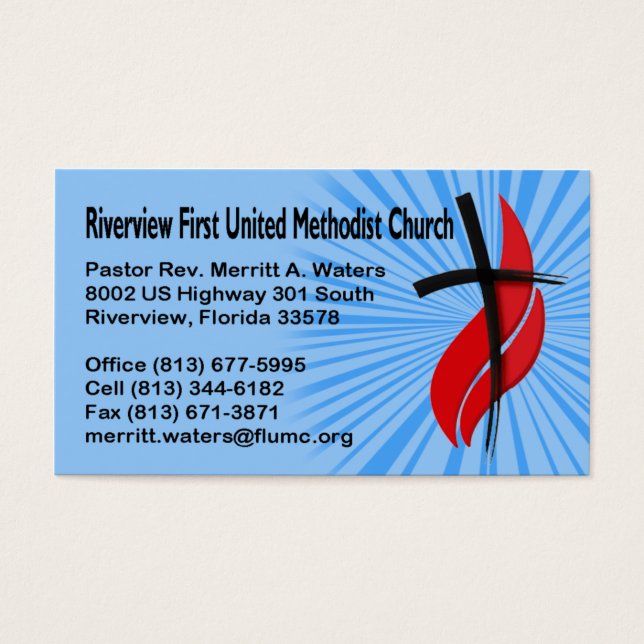 Riverview First UMC Pastor Rev. (Frente)