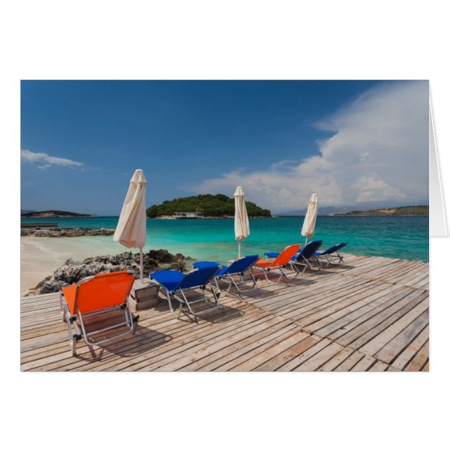 Riviera albanesa, Ksamil, frente a la playa (Anverso (Horizontal))