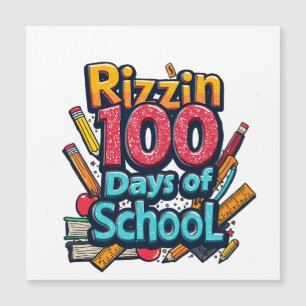 Rizzin 100 días de escuela Gen Alpha Funny