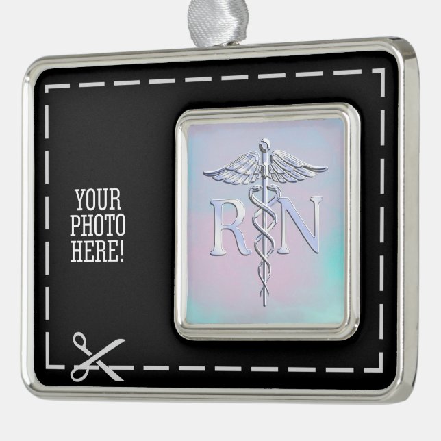 RN Caduceus Madre Médica Decoración Perla (Izquierda)
