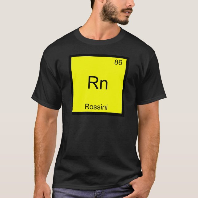 Rn - Camiseta de símbolo de elemento de química di (Anverso)