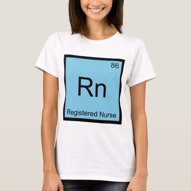 Rn - Enfermera Registrada Camiseta Símbolo Element (Anverso)