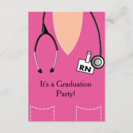 RN Enfermero de invitación a graduación de enferme