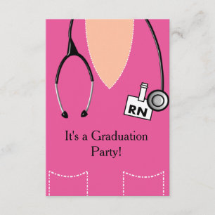 RN Enfermero de invitación a graduación de enferme