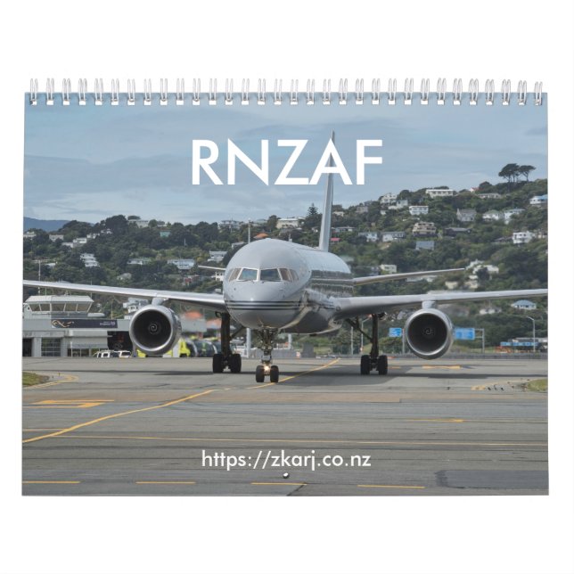 RNZAF - Calendario de ZK-ARJ (medio, mes de 2 (Tapa)