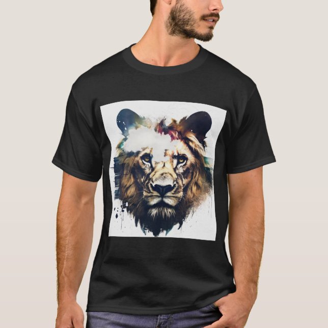 Roar en estilo: Majestuoso tigre imprimen camiseta (Anverso)