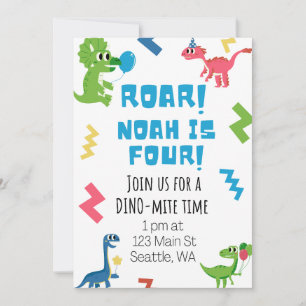 Roar, soy la invitación de los cuatro cumpleaños