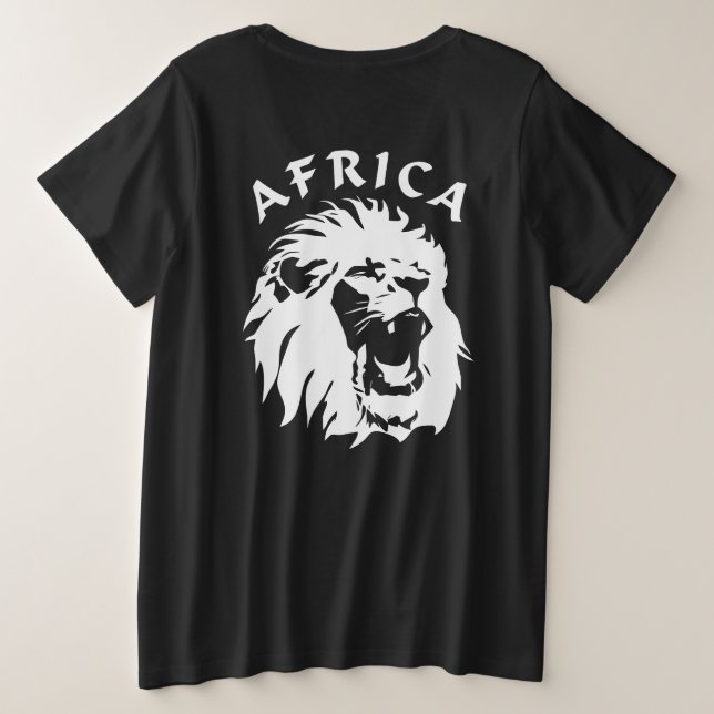 Roaring Lion Face | África (Reverso del diseño)