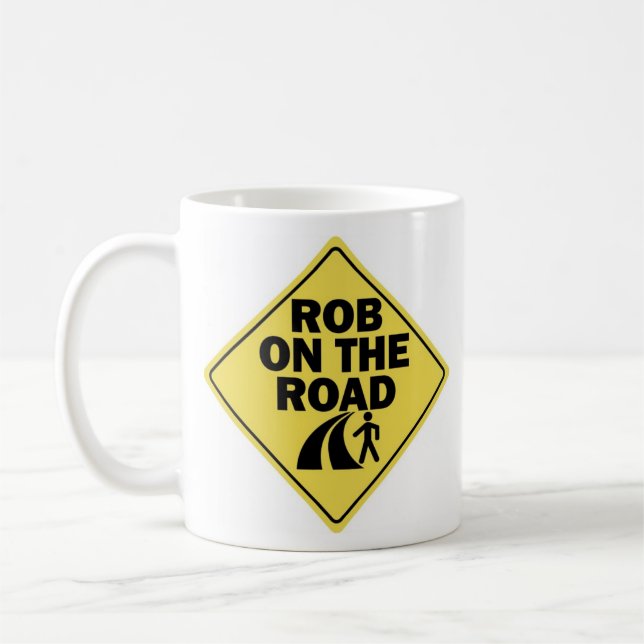 Rob en la taza de café zurda del camino (Izquierda)