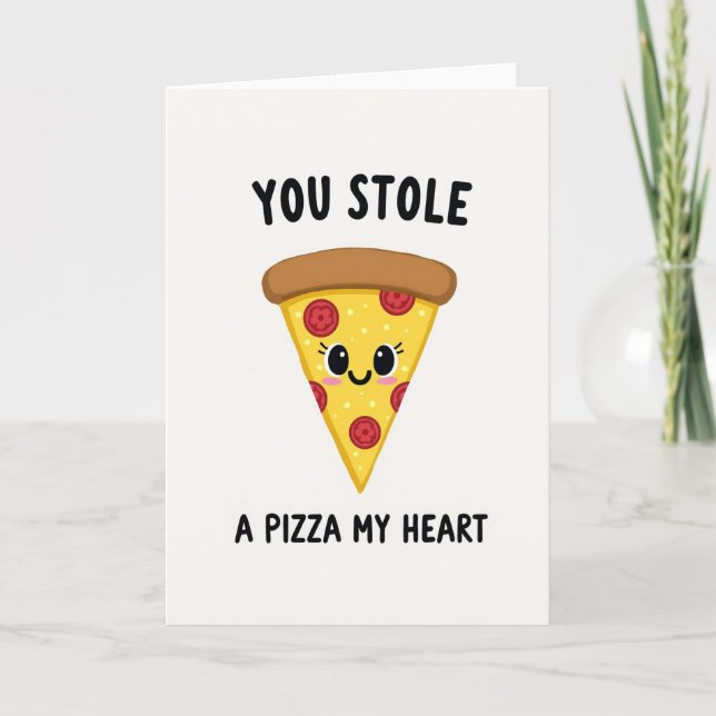 Robaste una pizza mi tarjeta del corazón (Anverso)