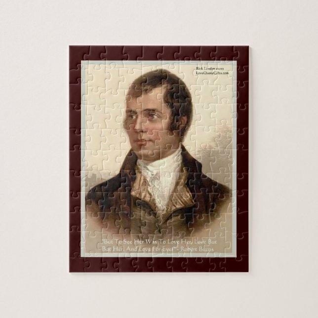 Robert Burns "Conocerla" Rompecabezas de Cita de A (Vertical)