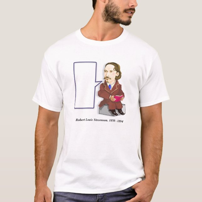 Robert Louis Stevenson 1850 camisetas -1894 (Anverso)