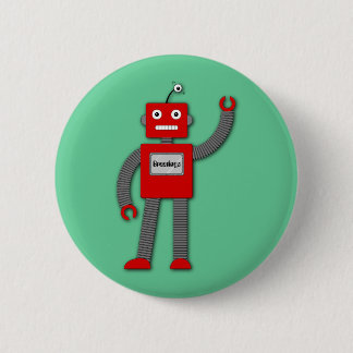 Robi el botón retro del robot